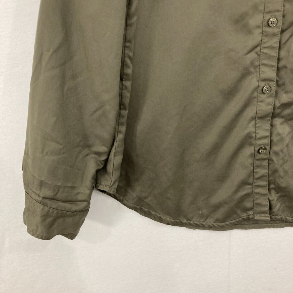 5.11 Tactical Women's size‎ XL Olive Green Split Neck Leslie Button Down - Picture 5 of 10